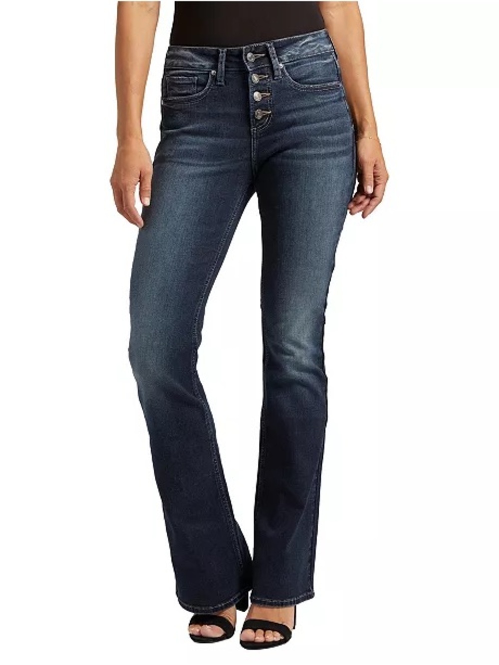 Silver Jeans Co Suki Mid Rise Slim Bootcut Jeans 30x33